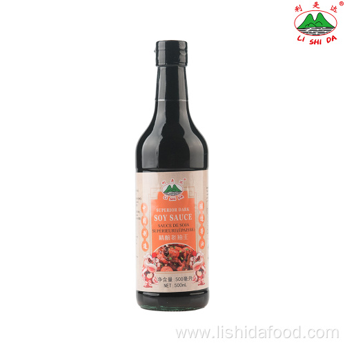 500ml Glass Bottle Dark Soy Sauce